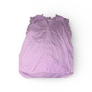 Crown and Ivy Lavender Ruffle Blouse Size Medium